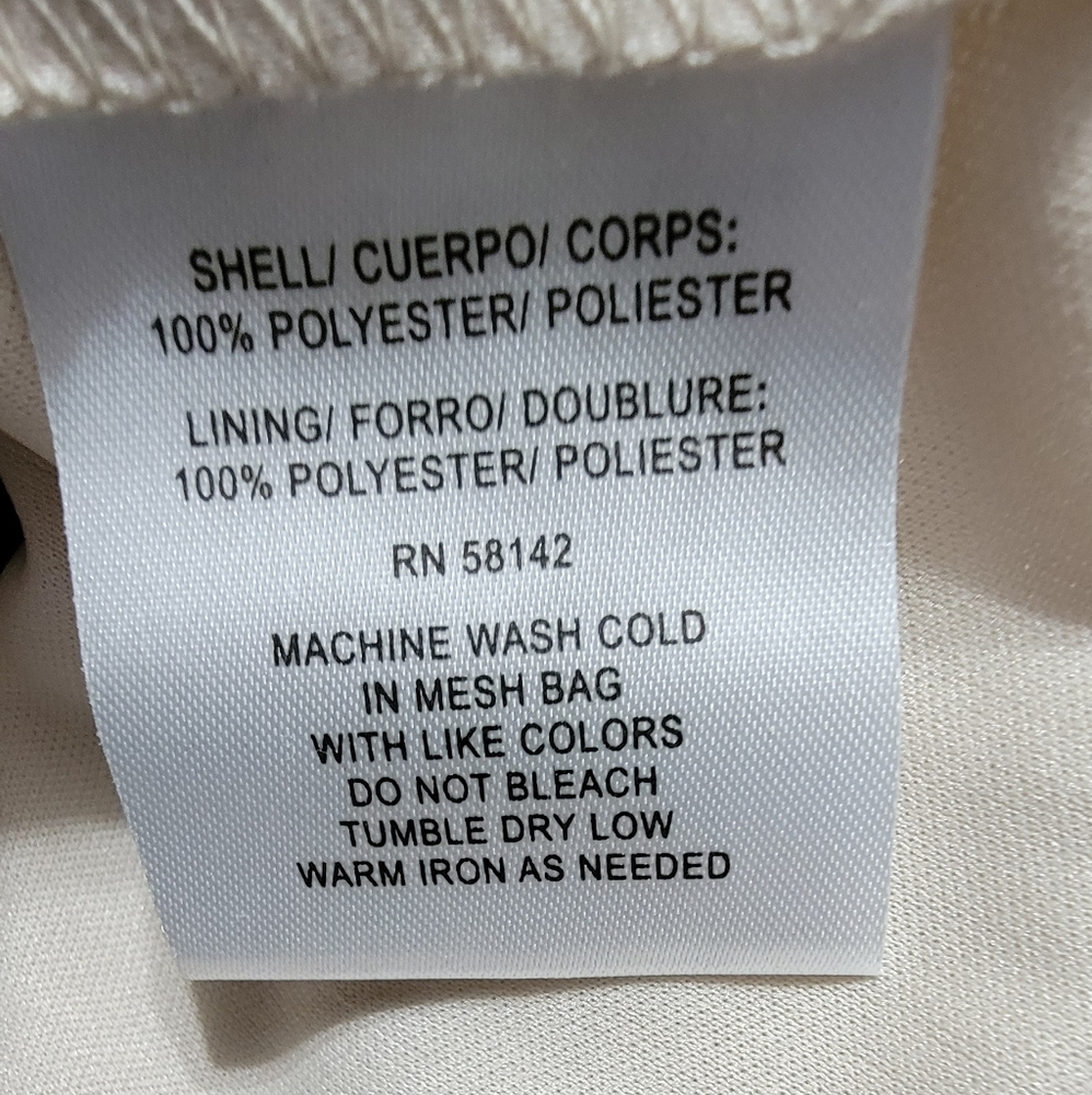 London Times Oatmeal Colored Lace Over Sleeveless Maxi Dress 6. - Picture 12 of 15